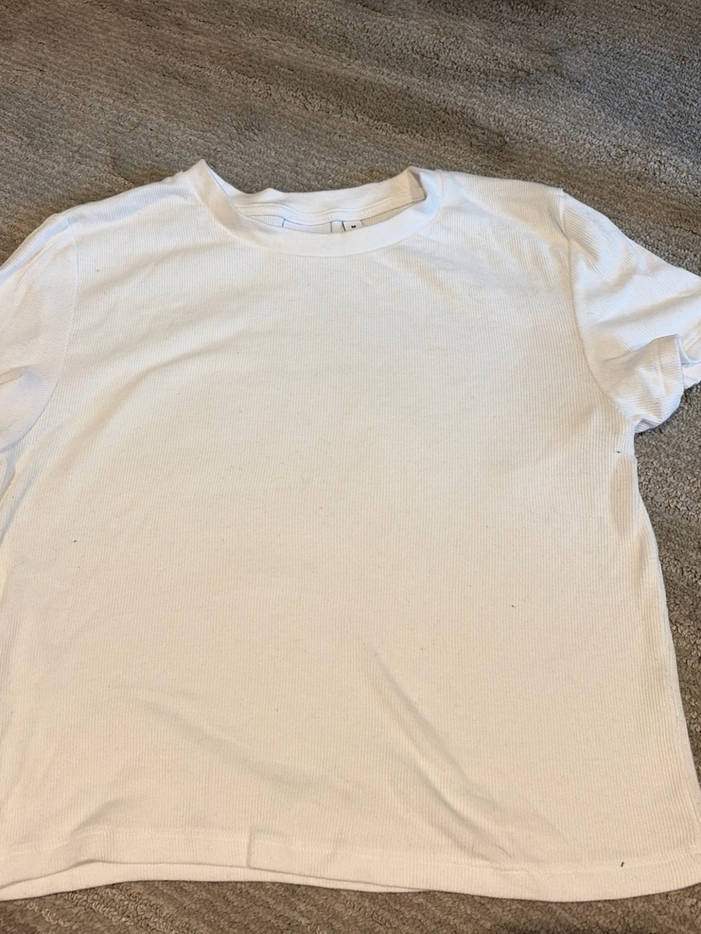 TNA homestretch waist tee- white